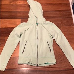 Lululemon mint green fleece sweatshirt